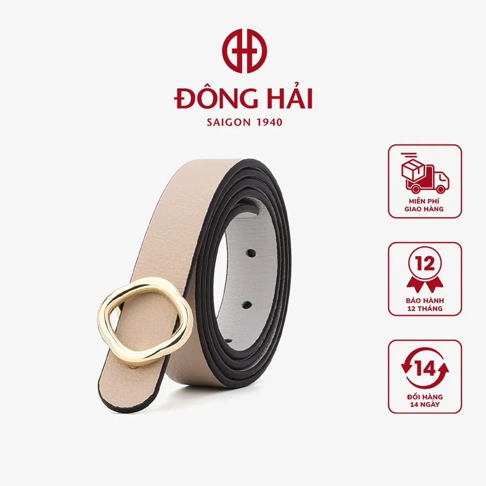 Ảnh Thắt Lưng Da Nữ Đông Hải Khoá Mạ Vàng Cách Điệu - PH01 1