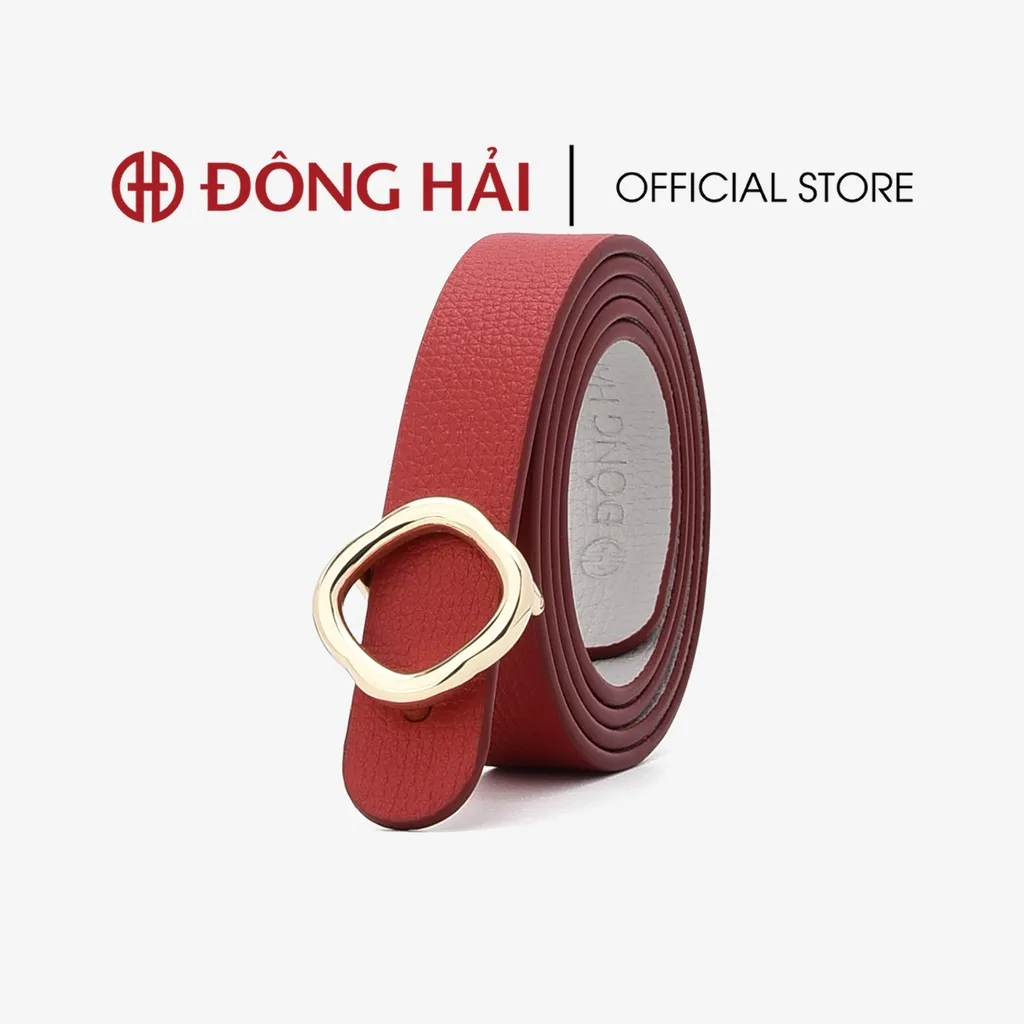 Ảnh Thắt Lưng Da Nữ Đông Hải Khoá Mạ Vàng Cách Điệu - PH01 3