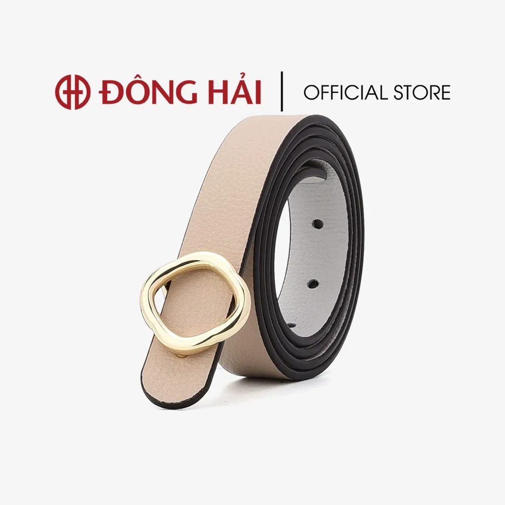 Ảnh Thắt Lưng Da Nữ Đông Hải Khoá Mạ Vàng Cách Điệu - PH01 4
