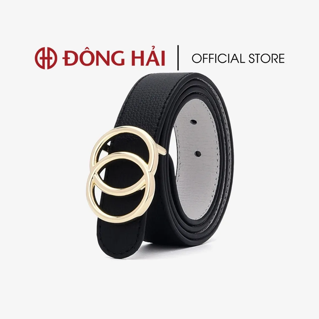 Thắt Lưng Da Nữ Đông Hải Khoá Tròn Đôi PH02 - Sang Trọng & Bền Đẹp | Dong Hai