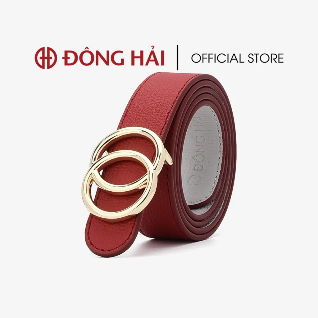 Ảnh Thắt Lưng Da Nữ Đông Hải Khoá Tròn Đôi - PH02 3