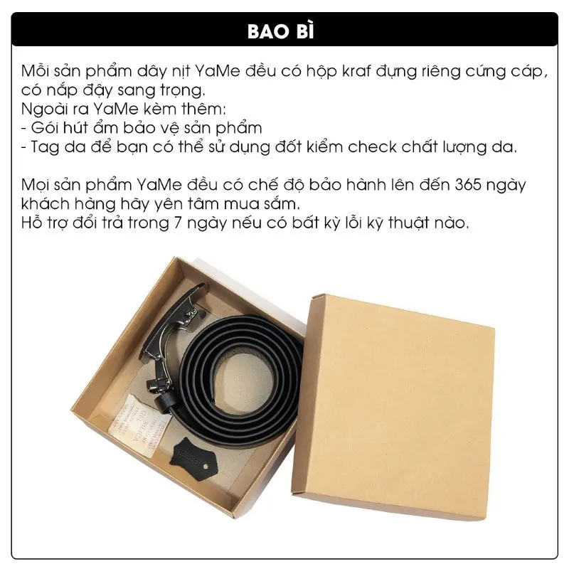 Ảnh Thắt Lưng Dây Nịt Nam Da Bò Trơn Nhập Khẩu Cao Cấp Thương Hiệu Y2010 Bảo Hành 12 Tháng 52 21982 |YaMe| 3