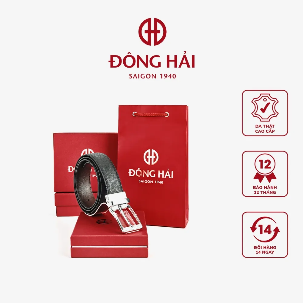 Đánh Giá Thắt Lưng Dây Nịt Nam Đông Hải PU04 Da Bò 2 Mặt - Lịch Lãm, Đa Năng