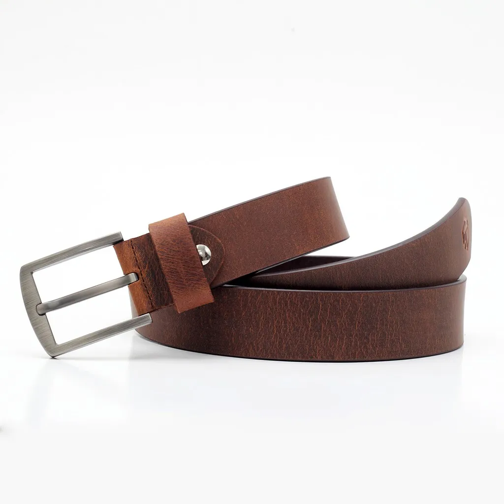 Ảnh Thắt lưng nam da bò AT Leather - S4K-01 - Da bò sáp 1