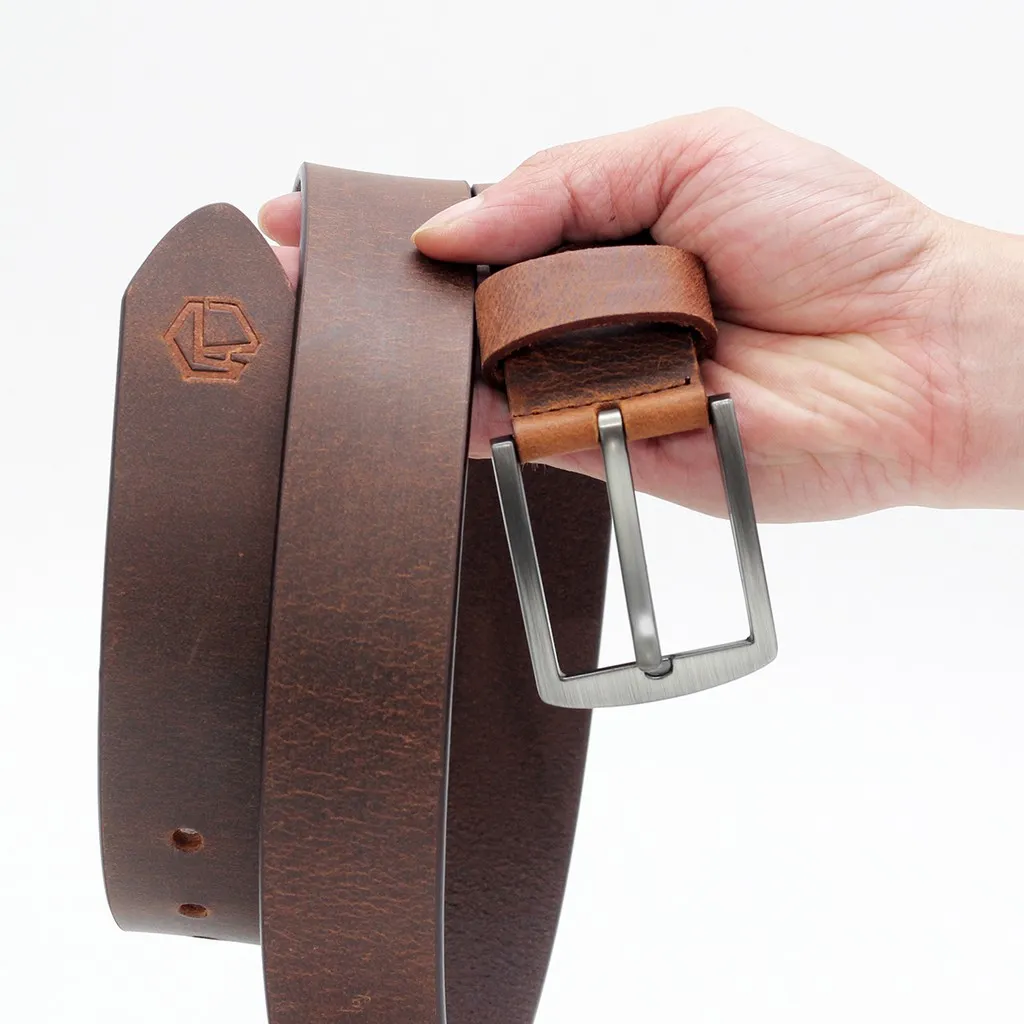 Ảnh Thắt lưng nam da bò AT Leather - S4K-01 - Da bò sáp 3