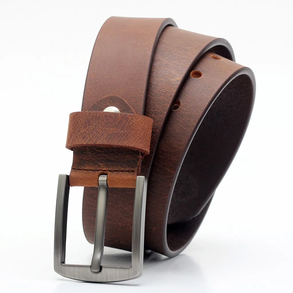 Ảnh Thắt lưng nam da bò AT Leather - S4K-01 - Da bò sáp 4