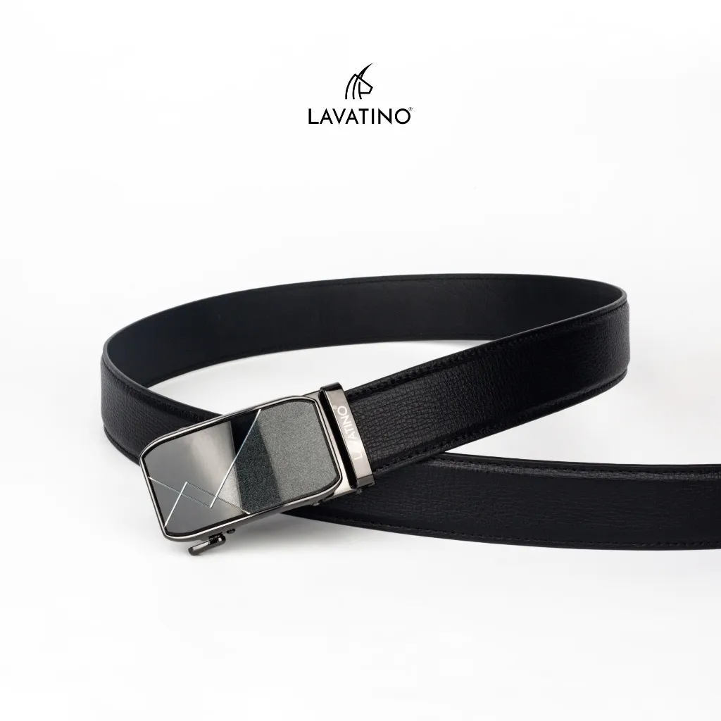 Ảnh Thắt Lưng Nam Da Bò Cao Cấp Thiết Kế Khóa Tự Động, Bảo hành chính hãng tại Lavatino [MT13] 3