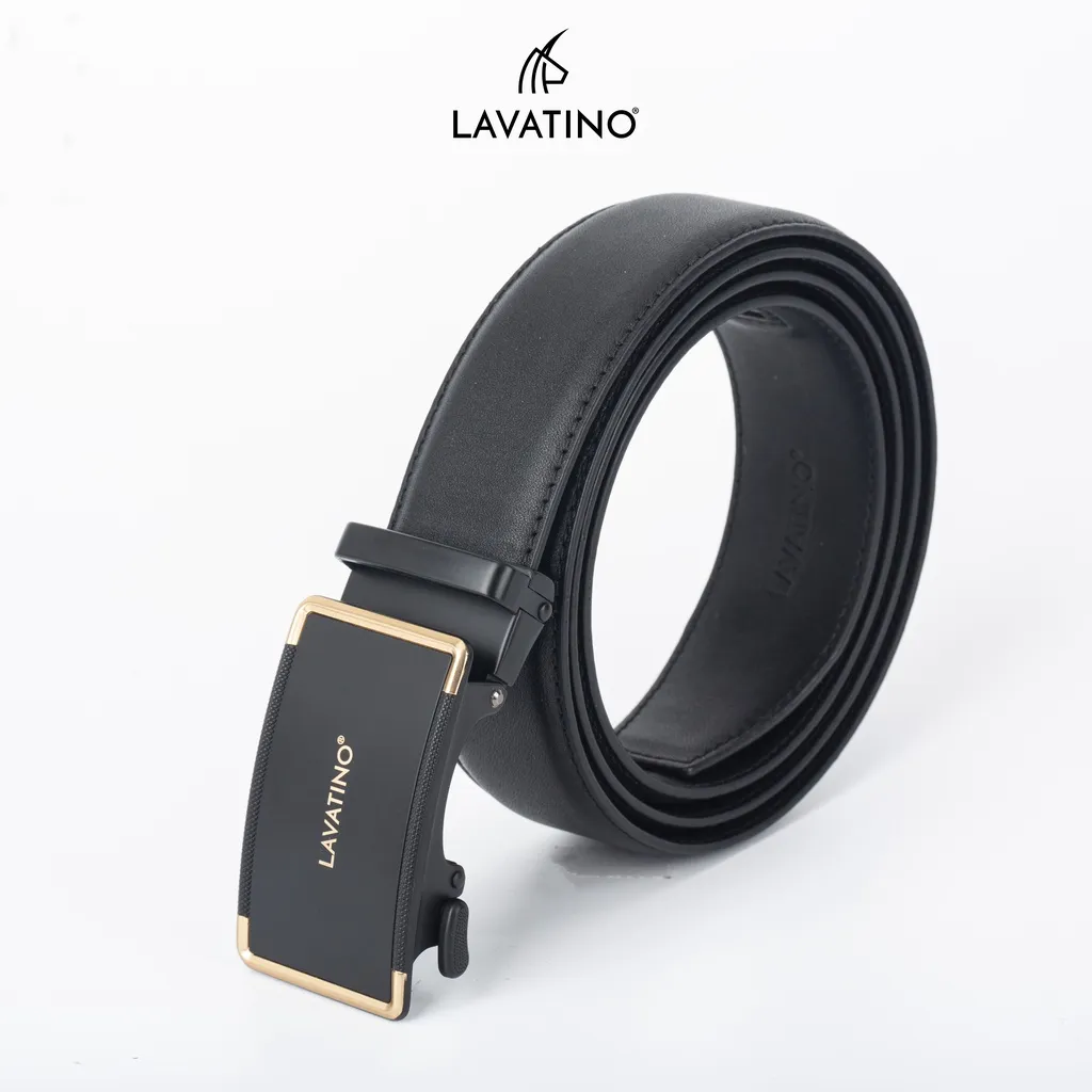 Ảnh Thắt Lưng Nam Da Bò Cao Cấp Hàng Hiệu Lavatino Khoá Tự Động Thiết Kế Sang Trọng TINO 03 4