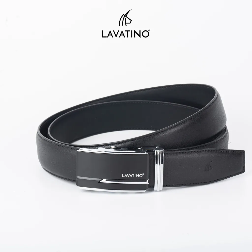 Ảnh Thắt Lưng Nam Da Bò Thật Cao Cấp Hàng Hiệu Lavatino Khoá Tự Động Thiết Kế Sang Trọng TINO 04 4