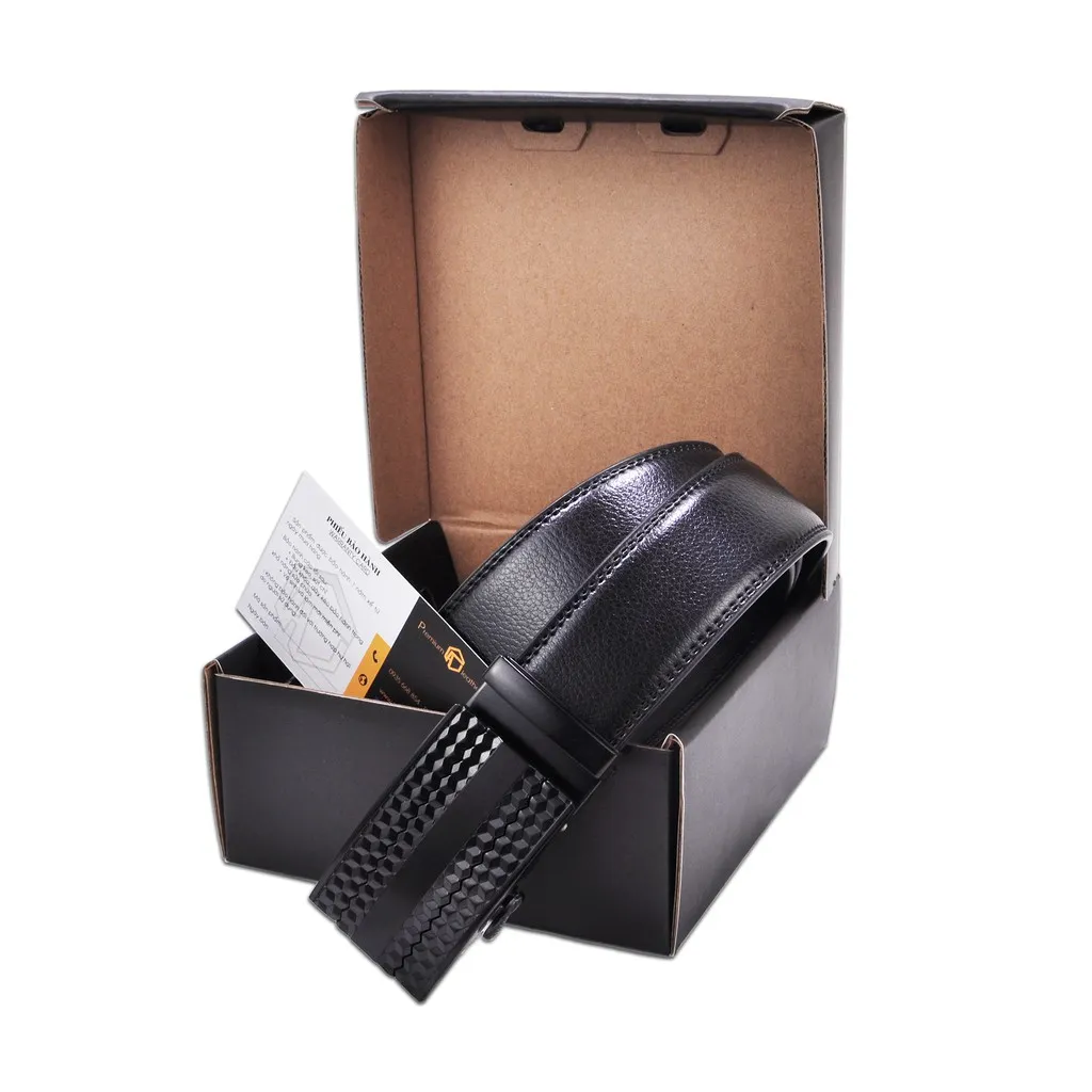 Ảnh Thắt lưng nam da thật Anh Tho Leather - P101 màu đen 4