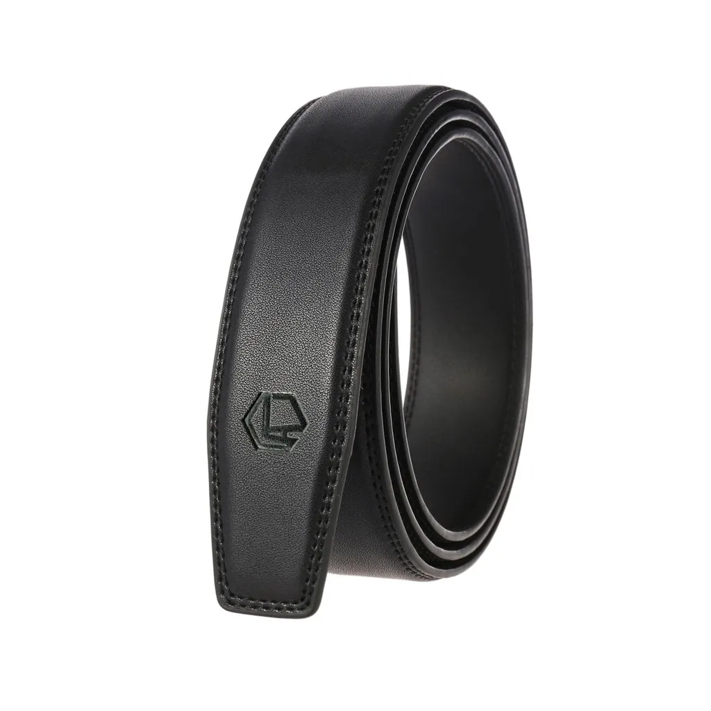 Ảnh Thắt lưng nam da thật không đầu khóa Anh Tho Leather - Đen 1