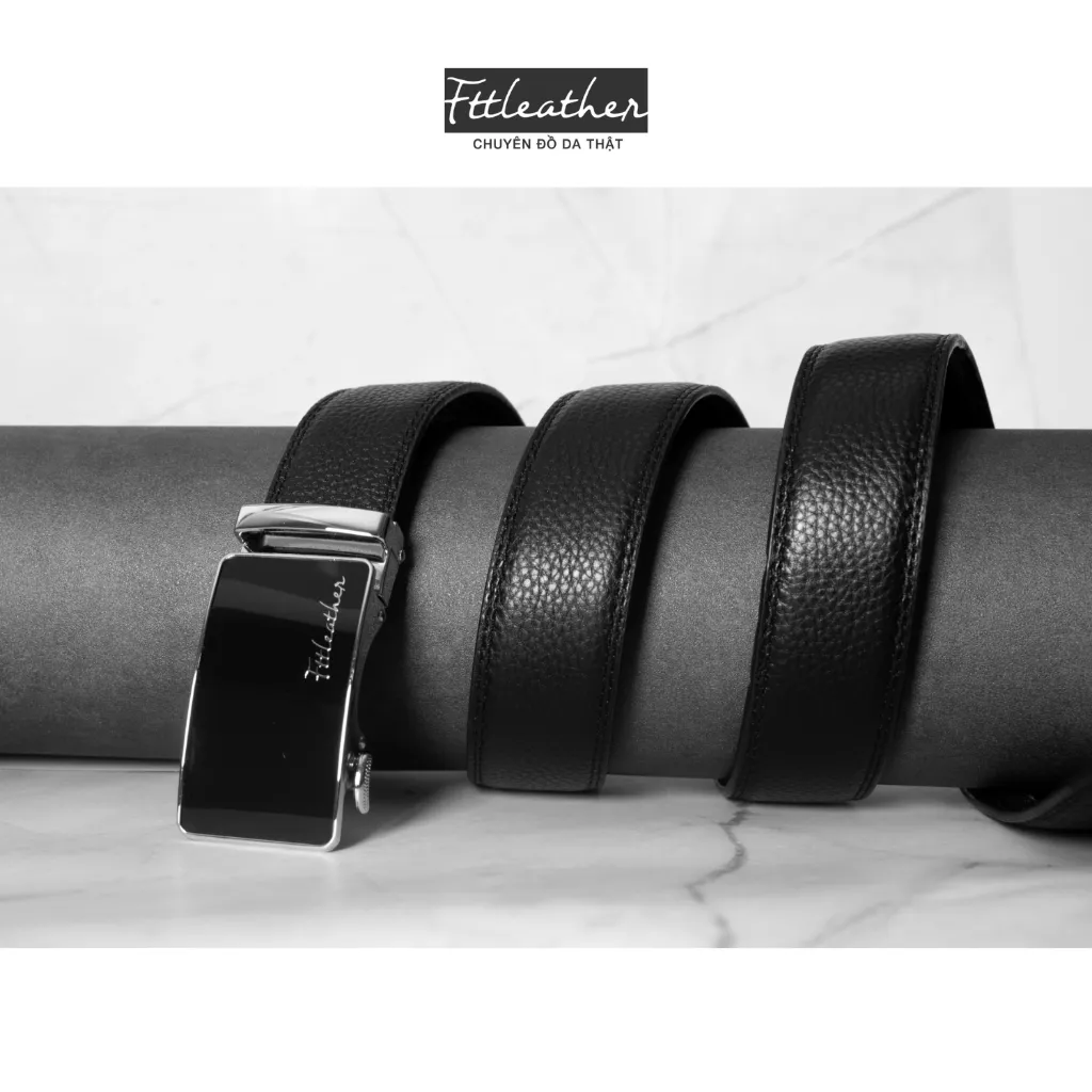 Ảnh Thắt lưng nam dây da bò thật Fttleather mặt trượt thông minh dây lưng cao cấp 3