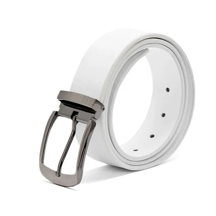 Ảnh Thắt lưng nam Huy Hoàng da bò đầu kim màu trắng, đen, nâu HP4107-08-09 3