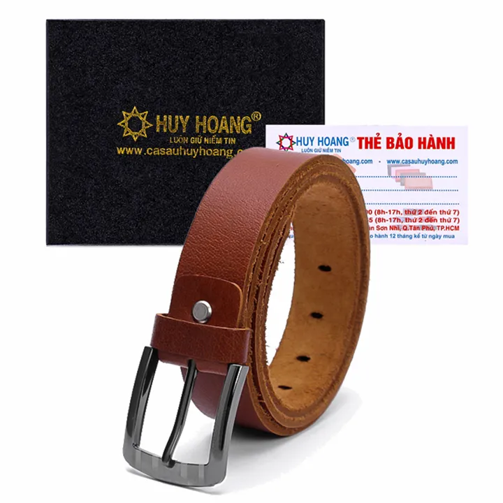 Ảnh Thắt lưng nam Huy Hoàng da bò cỡ lớn màu da, đen, nâu HP4101-02-03 1