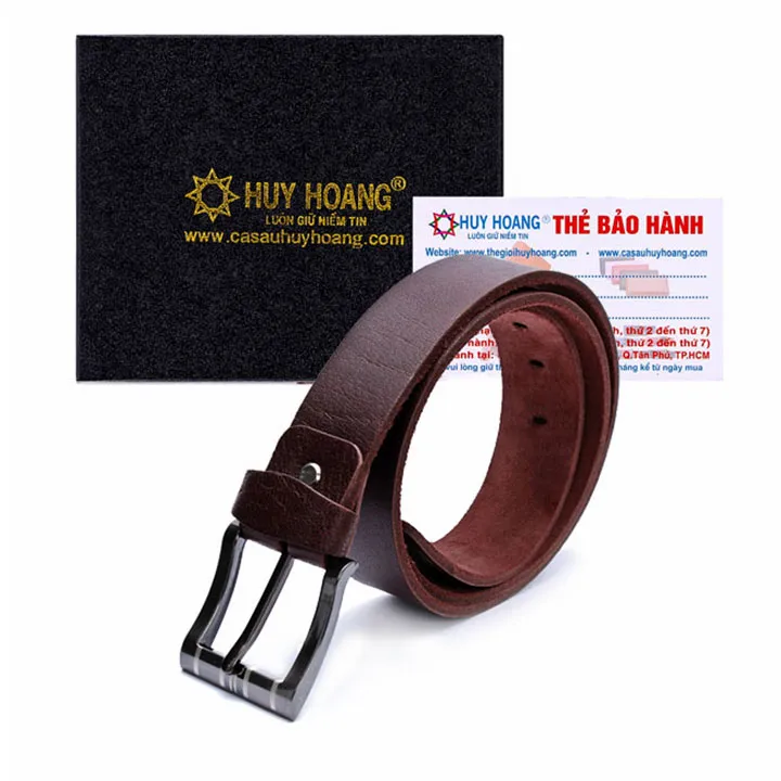 Ảnh Thắt lưng nam Huy Hoàng da bò cỡ lớn màu da, đen, nâu HP4101-02-03 3