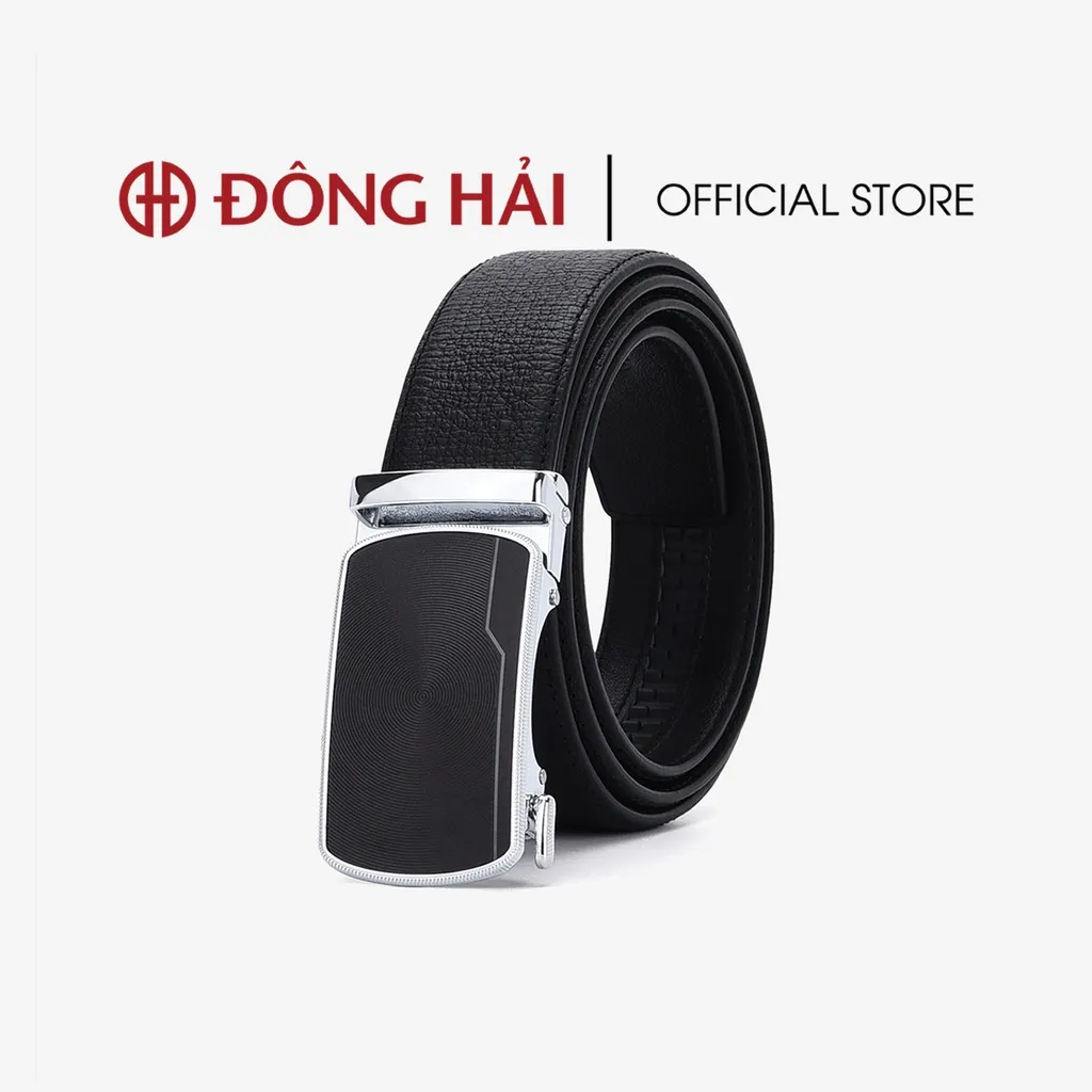 Ảnh Thắt Lưng Nam Đông Hải Da Dập Vân Đầu Khoá Tăng Đơ - PU05 1