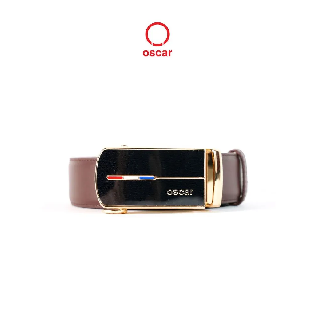 Ảnh Thắt lưng nam Oscar khóa tự động, dây da bò thật nhập khẩu, khóa kim loại không gỉ - 050 2