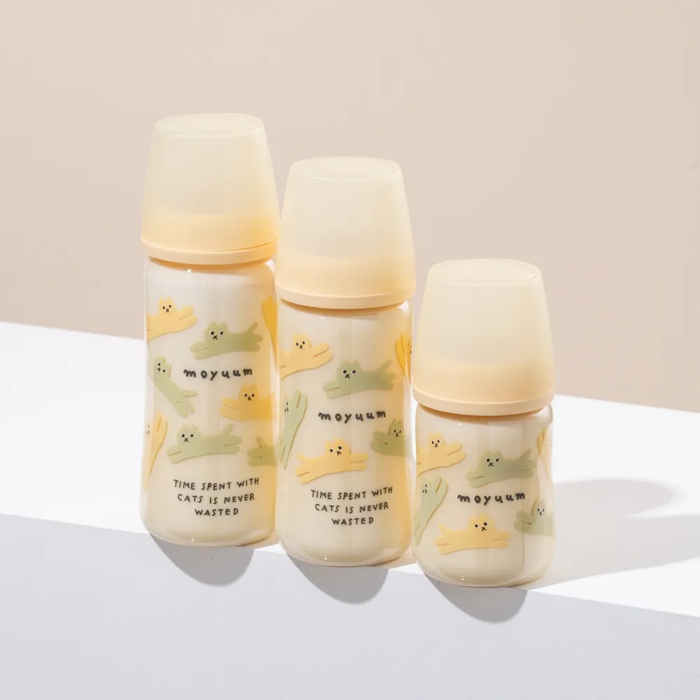 Ảnh Thế hệ 3 - Bình sữa PPSU Moyuum - Mẫu mèo - 270ml - Kèm núm 2 (3m+) 3