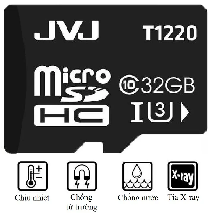 Ảnh Thẻ nhớ 32G JVJ Class 10 tôc độ cao - chuyên dụng cho CAMERA, Điện thoại, Máy ảnh,... tốc độ cao 95Mb-140Mb/s 2