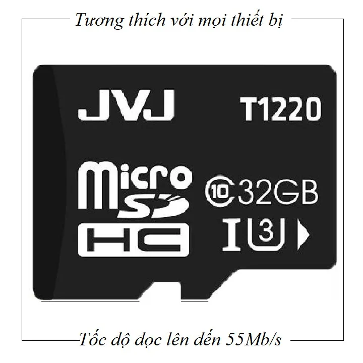 Ảnh Thẻ nhớ 32G JVJ Class 10 tôc độ cao - chuyên dụng cho CAMERA, Điện thoại, Máy ảnh,... tốc độ cao 95Mb-140Mb/s 4