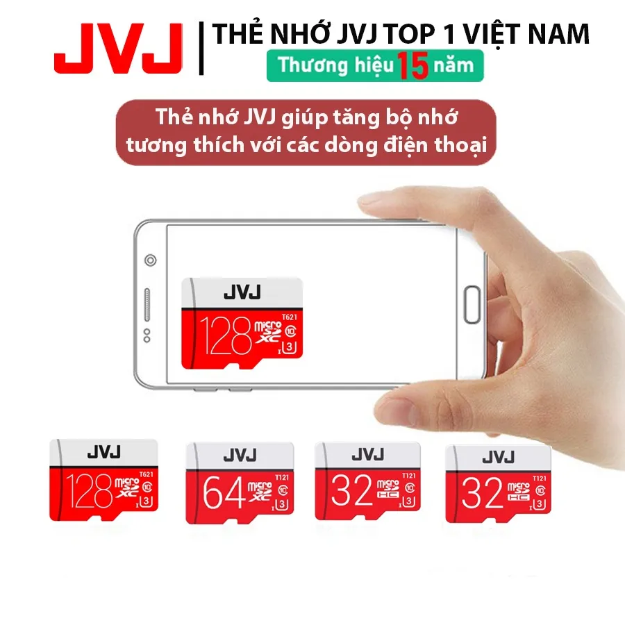 Ảnh Thẻ nhớ 32Gb 64gb 128gb 256gb JVJ Pro U3 Class 10–chuyên dụng cho CAMERA, Điện thoại, Máy ảnh,.. Bảo hành 9 năm 1 đổi 1 4