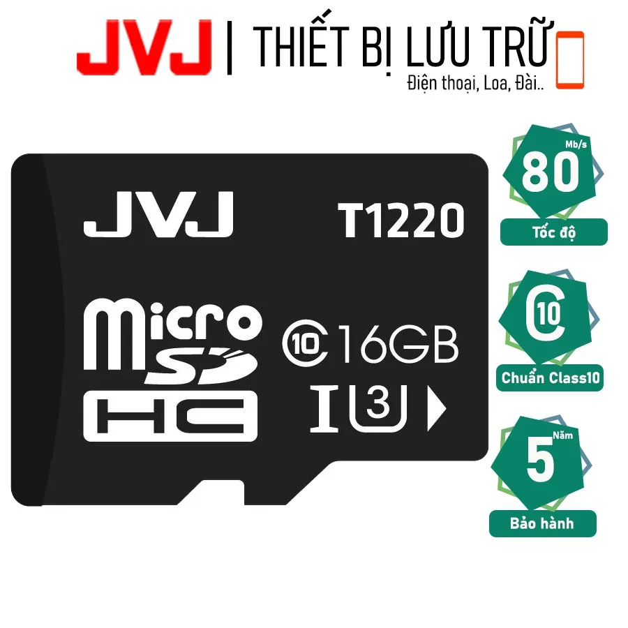Ảnh Thẻ nhớ 64GB 32GB 16GB 8GB 4GB JVJ tốc độ cao -chuyên dụng CAMERA, Điện thoại,Máy ảnh - Bảo hành 5 năm 1 đổi 1 3