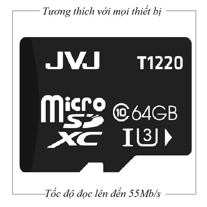 Ảnh Thẻ nhớ 64Gb JVJ Class 10 U3 - Dùng cho tất cả các dòng thiết bị hỗ trợ thẻ nhớ micro, camera giám sát-Bảo hành 5 năm 4