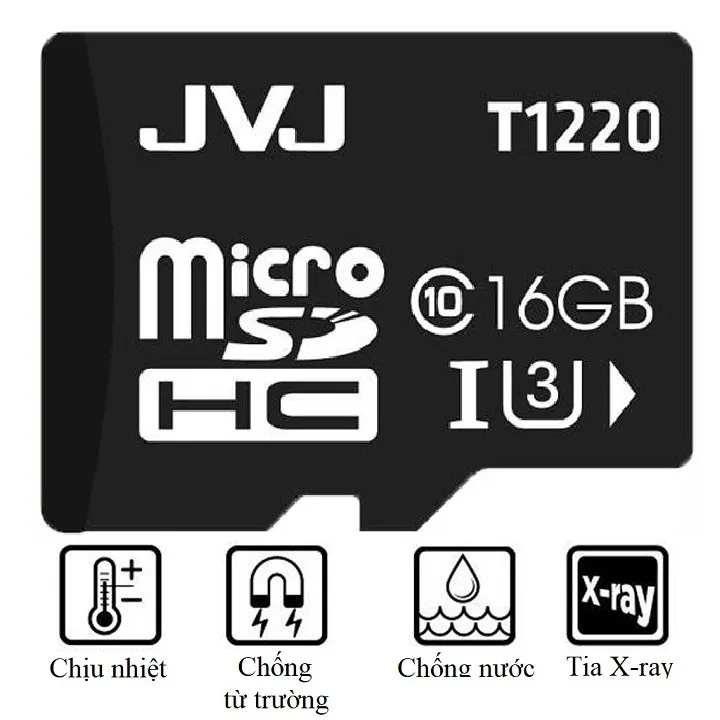 Ảnh Thẻ nhớ JVJ 16G U3 C10 tốc độ cao - chuyên dụng cho CAMERA, Điện thoại, Máy ảnh,... tốc độ cao 95Mb-140Mb/s 2