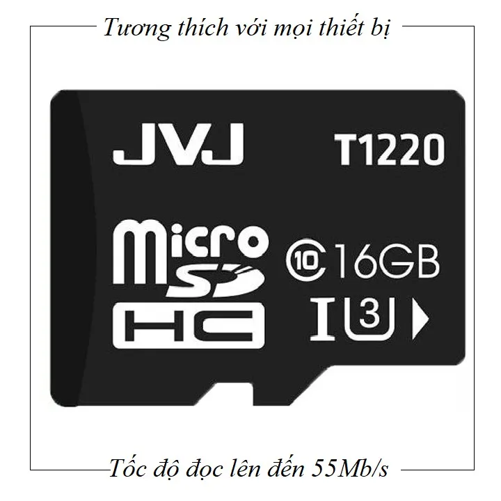 Ảnh Thẻ nhớ JVJ 16G U3 C10 tốc độ cao - chuyên dụng cho CAMERA, Điện thoại, Máy ảnh,... tốc độ cao 95Mb-140Mb/s 4