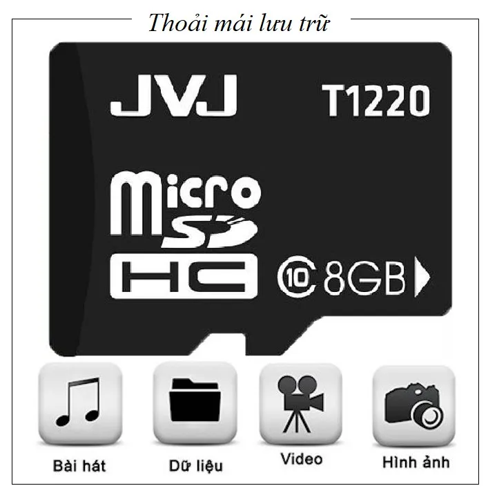 Ảnh Thẻ nhớ JVJ 8G C10 tốc độ cao microSDHC 3