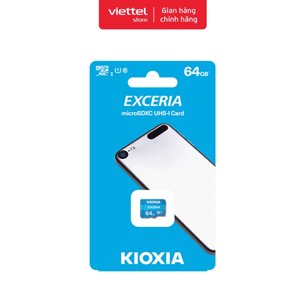 Ảnh Thẻ nhớ Kioxia MicroSD 64GB U1 Chính hãng 3