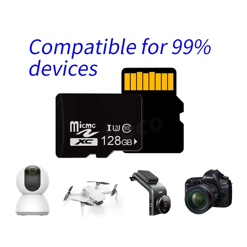 Ảnh Thẻ Nhớ Micro SD 256GB 128GB 64GB 32GB Tốc Độ Cao Dung Lượng 10 U3 40-100MB / S 2