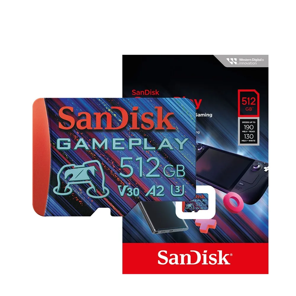 Ảnh Thẻ Nhớ MicroSDXC SanDisk GamePlay 256GB - 512GB - 1TB for Mobile Gaming 190MB/s 4
