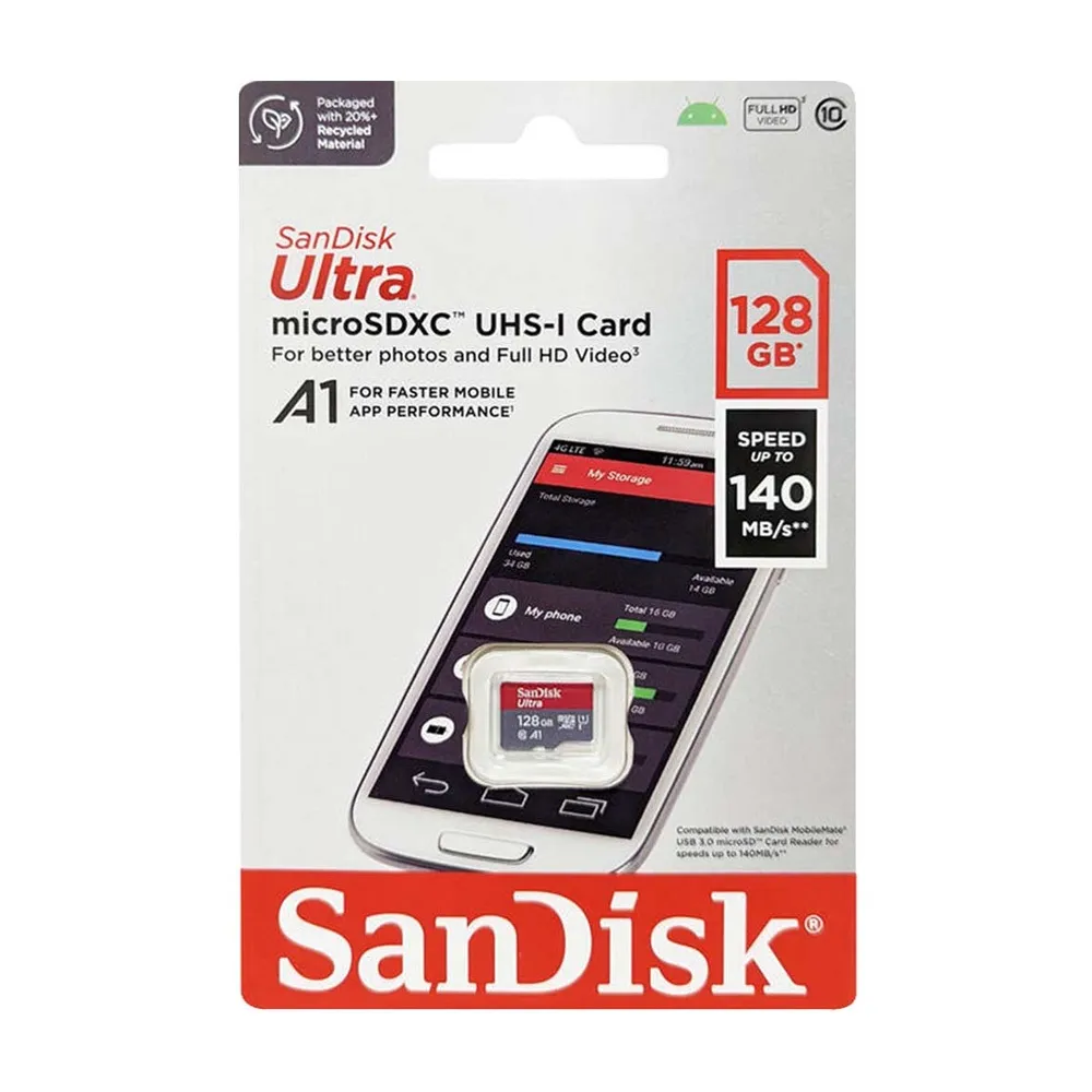 Ảnh Thẻ nhớ MicroSDXC SanDisk Ultra A1 64GB - 128GB - 256GB 4