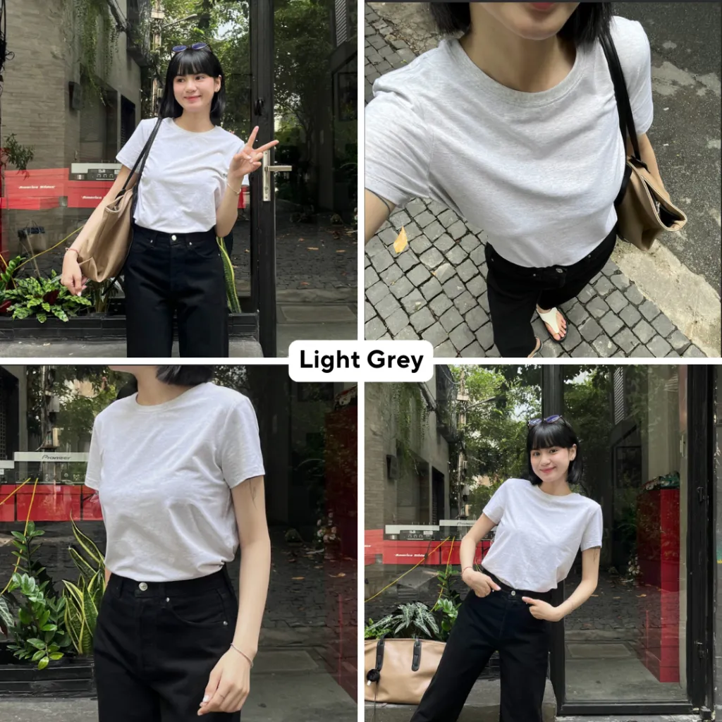 Ảnh TheBlueTshirt - Áo thun tay ngắn trơn cho nữ - Hero T - Women 4