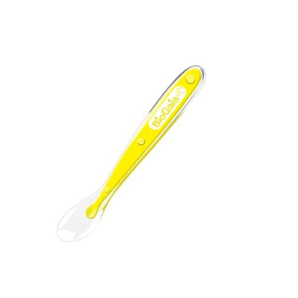 Ảnh Thìa ăn dặm Biogaia bằng silicon cho bé ăn dặm siêu mềm bảo vệ nướu 1