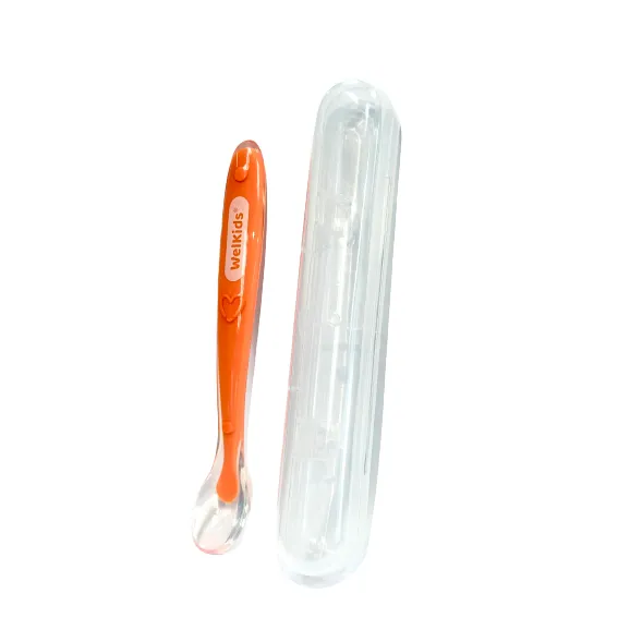 Ảnh Thìa ăn dặm Welkids bằng silicon cho bé ăn dặm siêu mềm bảo vệ nướu 2