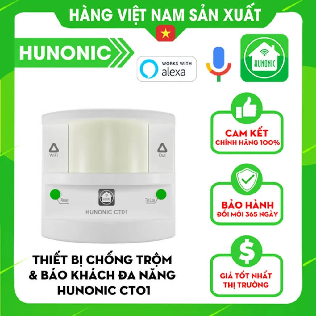Đánh Giá Hunonic CT01: Thiết Bị Chống Trộm Báo Khách Nhận Cảnh Báo Điện Thoại