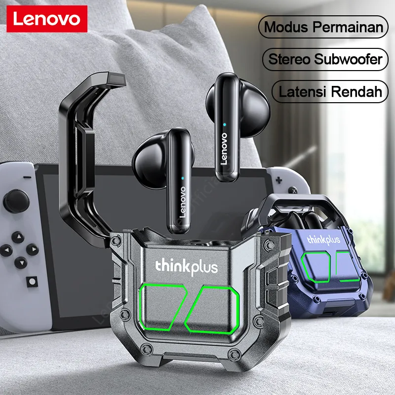 Ảnh Thinkplus x Lenovo XT81 Tai nghe chơi game nhét tai không dây Bluetooth 5.3 độ trễ thấp với âm thanh nổi HD có micro 1