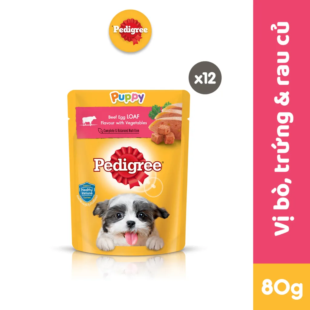 Đánh giá Thức Ăn Cho Chó Con PEDIGREE NutriDefence Vị Bò Trứng Rau - Khởi Đầu Khỏe Mạnh