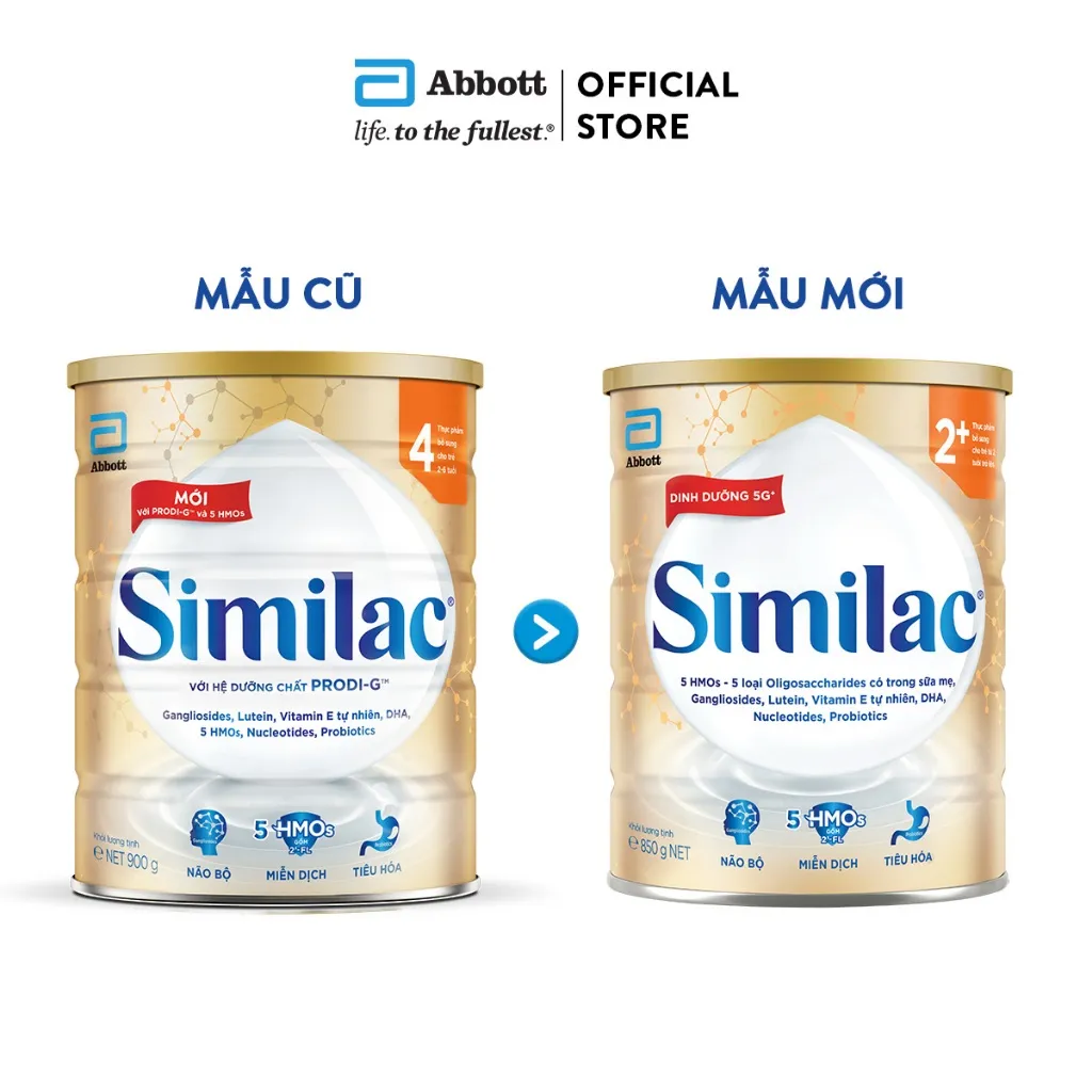 Ảnh Thực phẩm bổ sung cho trẻ từ 2 tuổi trở lên Similac 2+ 850g (Gangliosides) 3