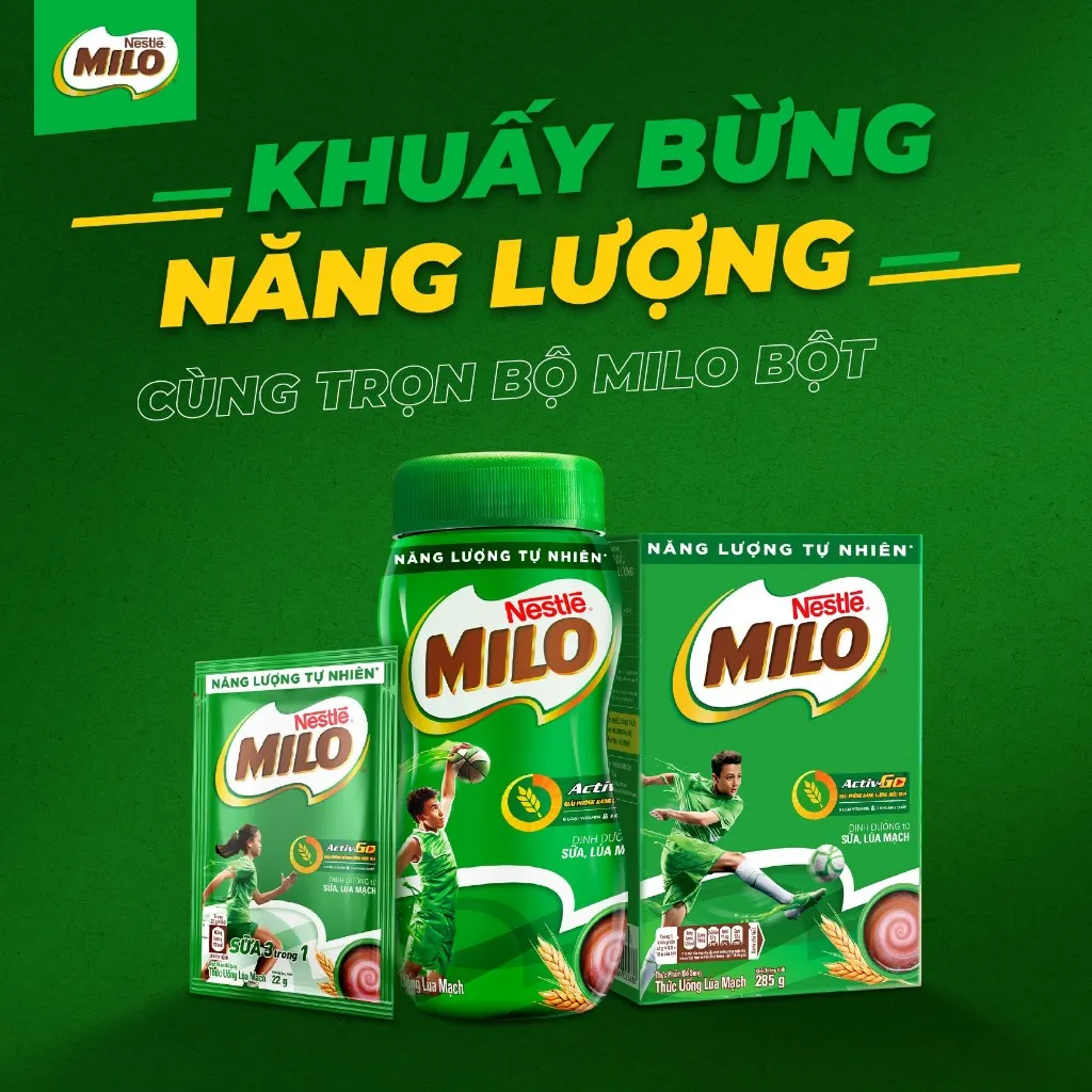 Ảnh Thực phẩm bổ sung thức uống lúa mạch Nestlé Milo 600g 3