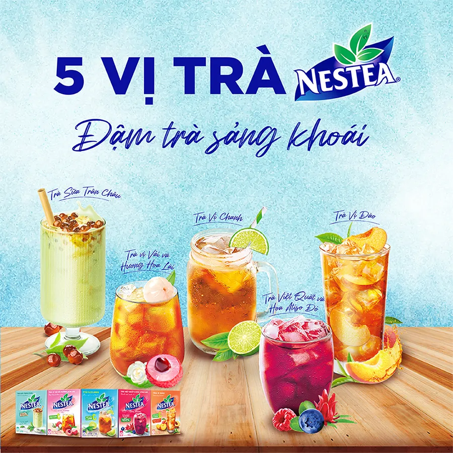 Ảnh Thực phẩm bổ sung trà NESTEA vị Vải & Hương Hoa Lài Hộp (12 gói x 12g) 3