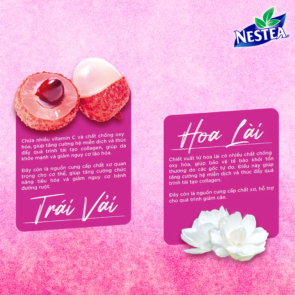 Ảnh Thực phẩm bổ sung trà NESTEA vị Vải & Hương Hoa Lài Hộp (12 gói x 12g) 4