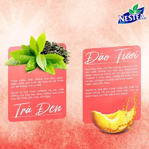 Ảnh Thực phẩm bổ sung Trà Vị Đào NESTEA hộp 12 gói x 12 g 2