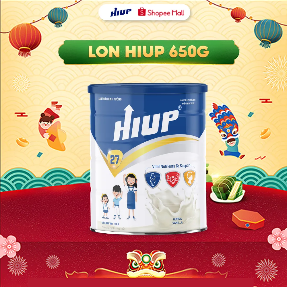 Ảnh Thực phẩm dinh dưỡng HIUP tăng chiều cao cho trẻ, hỗ trợ tăng cân, tăng đề kháng cho bé - Hộp 650gr 1