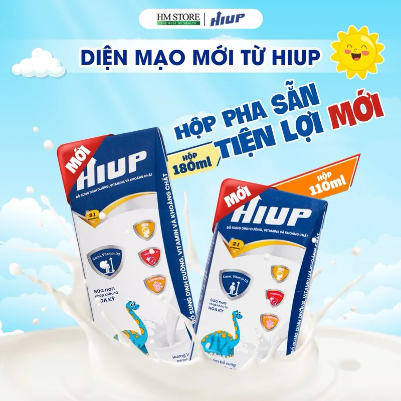 Ảnh Thực Phẩm Dinh Dưỡng Hiup Tăng Chiều Cao (Thùng 48 Hộp 110ml, 180ml) Tăng Cân Cho Trẻ Từ 2-15 Tuổi Từ Hoa Kỳ 1