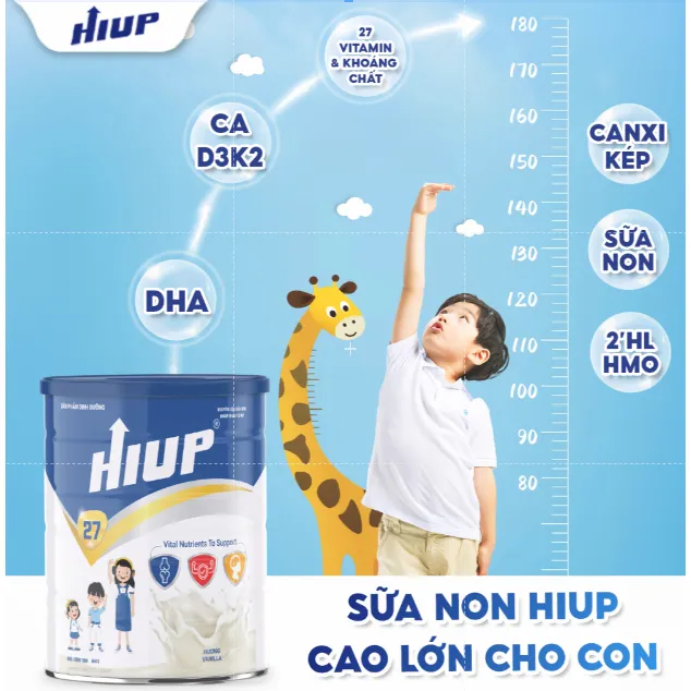 Ảnh Thực phẩm dinh dưỡng tăng chiều cao cho trẻ HIUP Combo 2 hộp 1