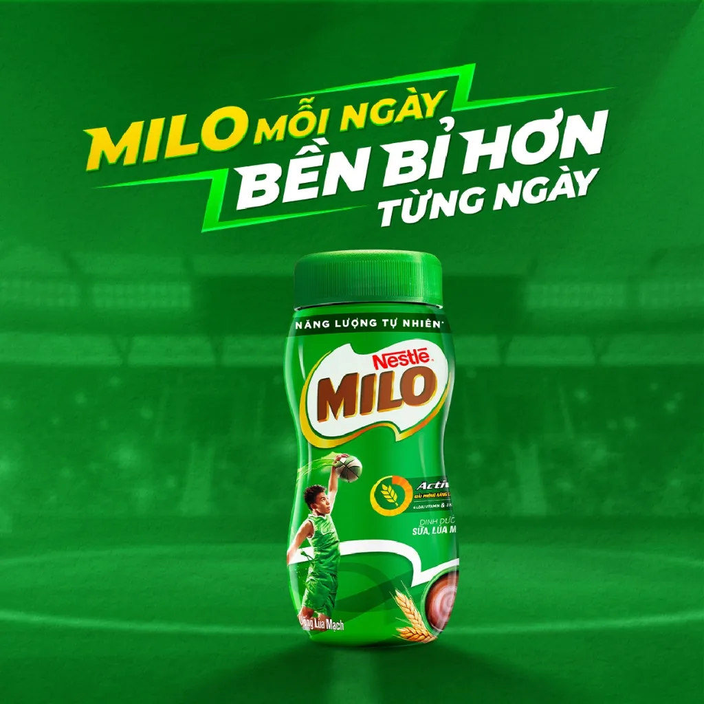 Ảnh Thức uống lúa mạch Nestlé Milo nguyên chất 400g (hũ nhựa) 1