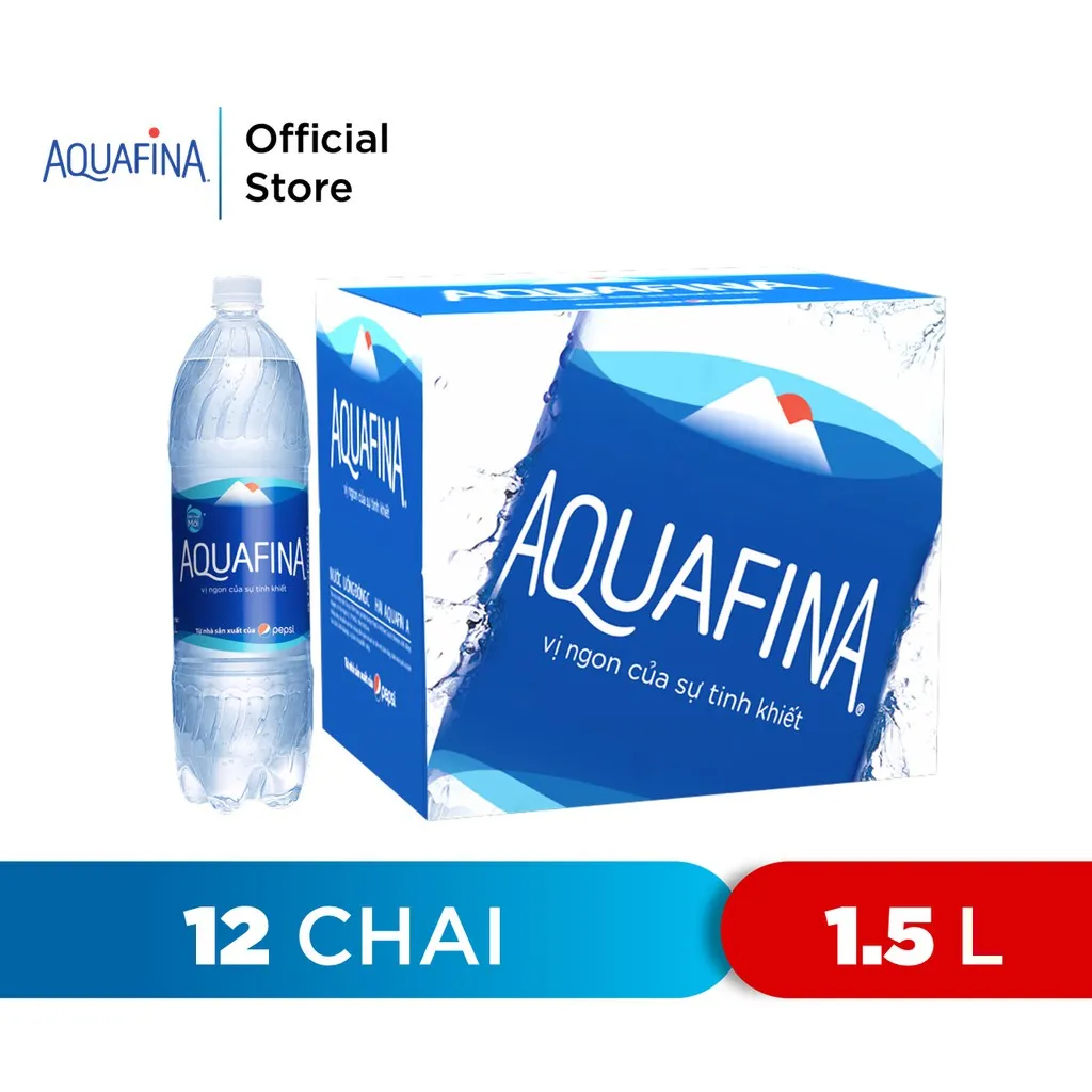 Ảnh Thùng 12 Chai Nước tinh khiết Aquafina (1.5L/chai) 3